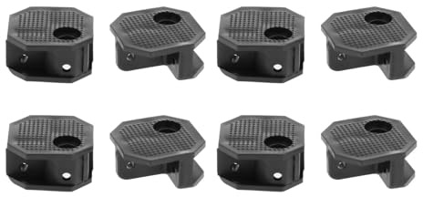 JISADER 8 Pcs Campingstuhl-Verbindungsstücke, Klappstuhl-Reparaturzubehör Ersatzteile, Camping Chair Connectors Parts, Campingstuhl-Befestigung für Angelstuhl, Hocker, Outdoor-Klappstuhl, Stil c