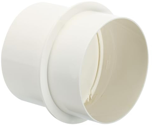PATIKIL 4 Inch Backdraft Damper, PVC Ducting Hose Airflow Insert Backflow Preventer Shutter, One-Way Draft Stopper for Kitchen Bathroom Exhaust Vent Fans