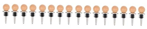 Amosfun 16pcs Wine Bottle Sealing Stopper Cover Little Sphere Shape Reusable Decorative Design Wide Application for Home Bar Club