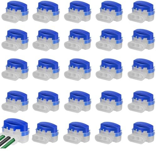Kabelverbinder, Mähroboter Kabelverbinder, Kabelverbinder für Mähroboter, Rasenroboter Kabelverbinder, Wasserdicht Anschlussklemmen Kabelklemmen, für Rasenroboter,Garten Outdoor (20PACK)