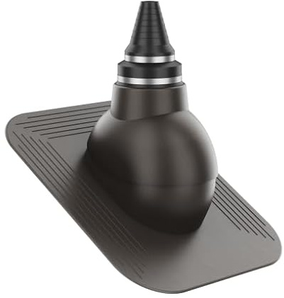 KRONO-PLAST Antenadurchführung dichter Dachdurchgang für Bitumenschindel Doppelrömer Dachziegel Lüfter Dachlüfter (Dunkelbraun)