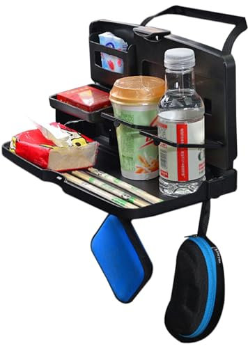 Autositz-Tablett – Autotisch-Klapptablett, Rücksitz-Organizer | Multifunktionaler Autositz-Organizer mit Handyhalter zum Arbeiten, aber