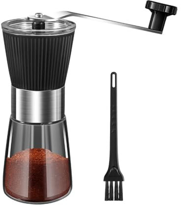 BNCHI Coffee Grinder Manual, Hand Coffee Grinder for Aeropress, Espresso, Pour Over, French Press, Moka pots
