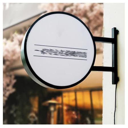 Panneau publicitaire LED rond, panneau d'affichage lumineux mural extérieur, cadre lumineux double face étanche pour pubs et magasins