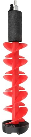 Amagogo Trapano per Ghiaccio, 15 Cm (6 Pollici), Portatile, Taglio Rapido, Strumento Da Pesca in Metallo, Ideale per Attività Invernali All'aperto, 75cm