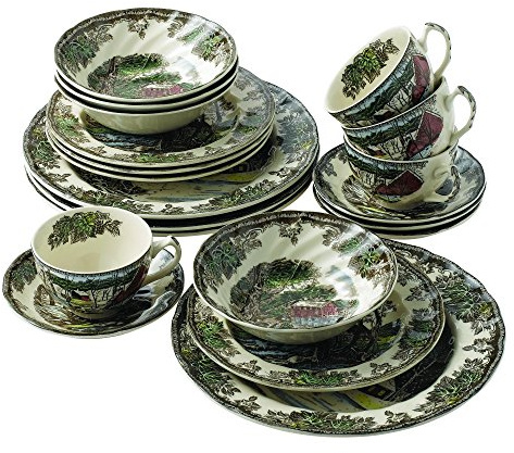 Johnson Brothers Friendly Village 20-Piece Dinnerware Set, Multicolor, 10.5