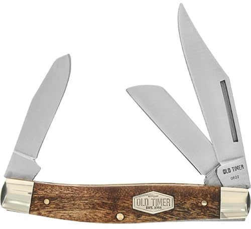 Schrade 0 gamla timers, senior, ökenjärn trähandtag, 7,6 x 7,6 x 10,2 cm