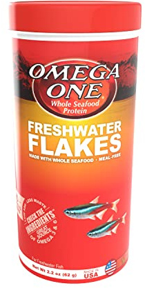 Omega One Freshwater Flakes, 2.2 oz