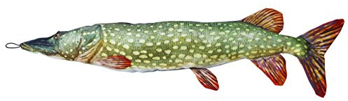 Fladen weiches Dekokissen in Fischform, Hecht