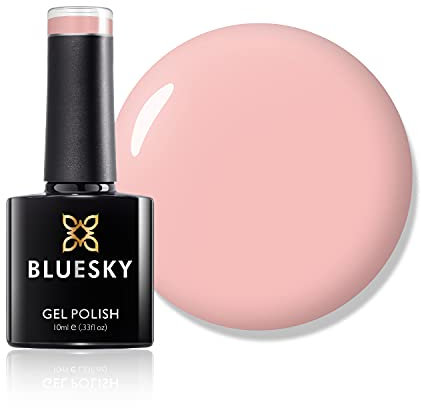 Bluesky Gel Nail Polish, Peach Nude A095, Lemonade, Light, Pink, Long Lasting, Chip Resistant, 10 Ml (Requires Drying Under UV LED Lamp)