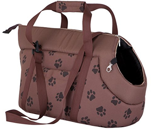 DOGGY Hobbydog TORJBL5 Hundetasche Tragetasche Katzentasche mit Pfoten, Größe 32 x 30 x 50 cm, Hellbraun
