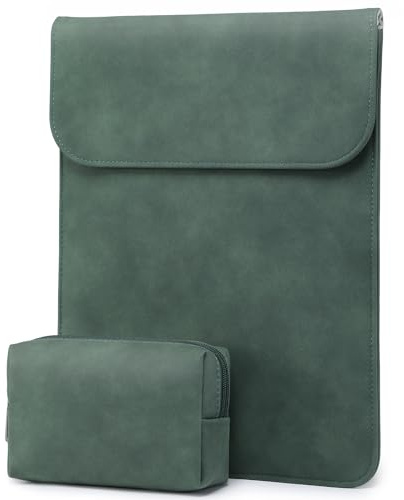 HYZUO 13 Zoll Laptophülle für MacBook Pro Air M5, Mitternachtsgrün | für MacBook Air 13 A3449 M5-M1 2026-2018, MacBook Pro 13 M2 M1 2026-2016, MacBook Neo 13, iPad Pro/Air 13,Surface Pro,XPS 13