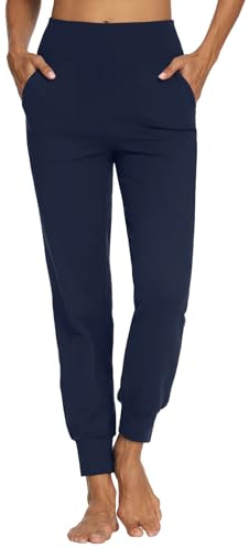 MOVE BEYOND Butterweiche Jogginghose und 3/4-Hosen für Damen mit 4 Taschen Aktiv-Jogginghose mit hoher Taille Workout Yoga Lounge Hose