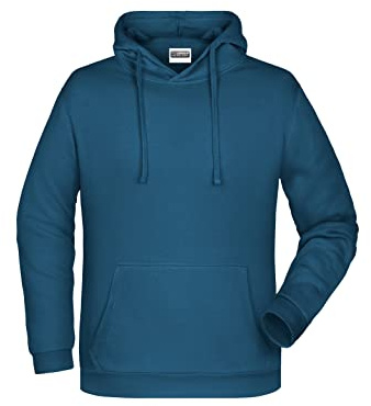 James & Nicholson Herren Basic Kapuzensweat - Klassischer Hoody mit Kängurutasche