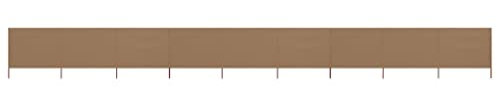 Higsose Cortavientos plegable de 9 piezas, 1200 x 120 cm, para playa, protección contra el viento, duradera, protección contra el viento, para jardín, exterior, camping, parque, protección contra el