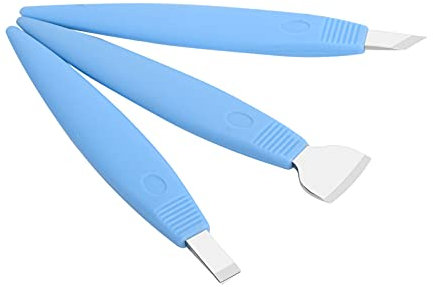 3 Piezas de Acero Inoxidable, Herramientas de Cuchillo Corrección de Uñas Encarnadas Mr Green Pedicura Cuchillo de Pedicura Uña Encarnada Removedor de Piel Muerta Kit Negro (Azul oscuro)