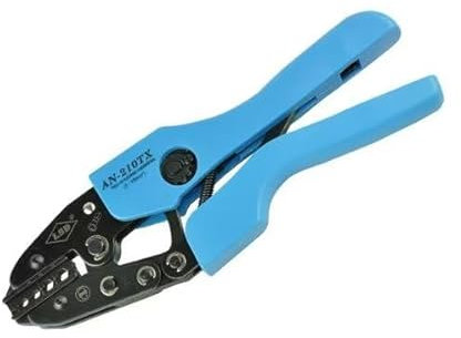 AN-210TX Herramienta de crimpado manual para terminales de crimpado prensado en frío desnudo 20-8AWG lengüetas de cable alicates crimpadora 2-10mm²