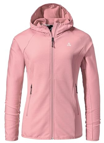 Schöffel Damen Fleece Hoody Style Cascata WMS, Fleecejacke mit Kapuze aus 2-Wege-Stretch, wärmende Outdoorjacke mit 2 Außentaschen