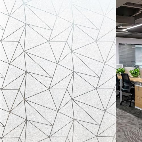 KROMAPOLIS Pellicola per Finestre in PVC, Opaca, Autoadesiva - Pellicola Protettiva per Finestre, Pellicola per la Privacy, Pellicola in Vetro Smerigliato, Autoadesiva, per Finestre, per il Bagno, 60