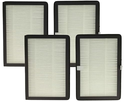 vhbw 4x filtro antiparticolato compatibile con Rowenta Eclipse QU5030, QU5072, QU5060, QU5062 depuratore d'aria, ventilatore