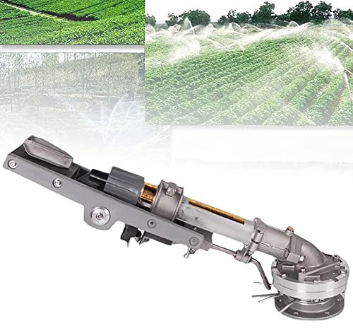 Pistolet pulvérisateur d'arrosage de pelouse de ferme, arroseur d'eau à impact métallique, vitesse réglable, irrigation de grandes surfaces, diamètre de pulvérisation 10-100 m, 360 ° pour les fermes