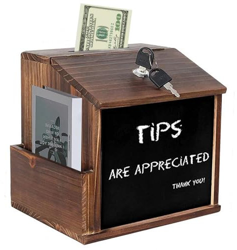 LYPPUL Caja de Sugerencias con Cerradura, Caja de Sugerencias Votación Donación Pared, Buzón Urna con Cerradura Caja de Donaciones Dinero Recomendada Almacenamiento para Comentarios Tarjetas de Visita