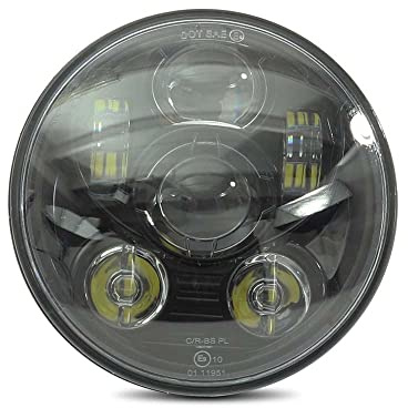 LED Scheinwerfer 5,75 Zoll Universal Hauptscheinwerfer Craftride schwarz