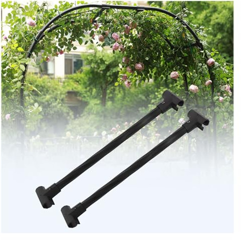 Metal Arceau à Rosiers,Arche De Jardin en Fer Forgé,Accessoires pour Porte - Fleurs Arc en Fer,pour Cérémonie,Mariage,Jardin, Intérieur Extérieur Décoration,Fête De Mariage(Size:60cm/2ft,Color:Noir)