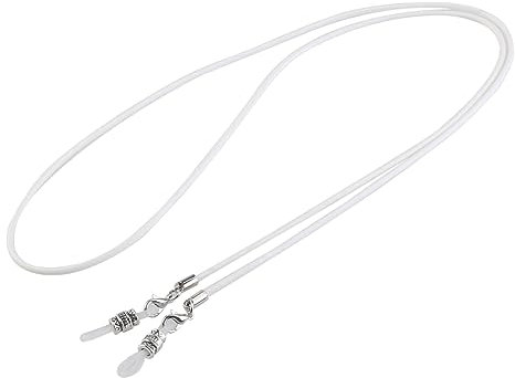 TENDYCOCO Brillenband Brillenkabelhalter Klebstoff Sonnenbrille Halsketten für Riemen brillen band brillenbänder kette für brille schnapsgläser Brillenhalter Brillenkette Weiß