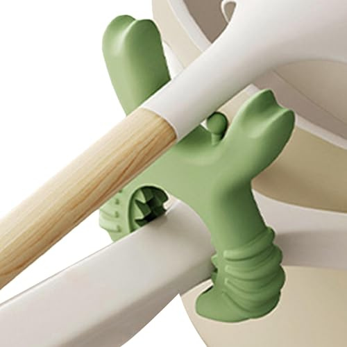 Support de cuillère à crabe pour casserole | Spatule sur poignée de poêle à frire, support multifonction en silicone pour cuillère à crabe, repose-ustensiles pour cuisinière