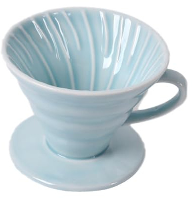 MUSISALY Taza De Filtro De Café De Cerámica Azul, Forma Cónica, Para 1-2 Personas, Filtro De Gotero Manual Para Uso Doméstico Oficina
