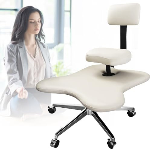 Kniestuhl Ergonomischer Sitz Meditationsstuhl Kniestuhl, Meditationsbürostuhl, Stuhl mit gekreuzten Beinen, höhenverstellbarer Kniestuhl fürs Büro, ergonomischer Bürostuhl, Criss-Cross-Stuhl