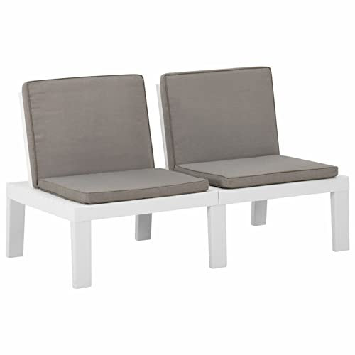 Xichuzi Gartenbank, Balkon Möbel, Garten Möbel, Kunststoff Weiß