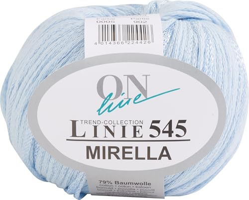 ONline Wolle Mirella Linie 545 Strickwolle 50g 120m Nadelstärke 4,5 bis 5,5 für Pullover Größe 38 650g Farbe 05