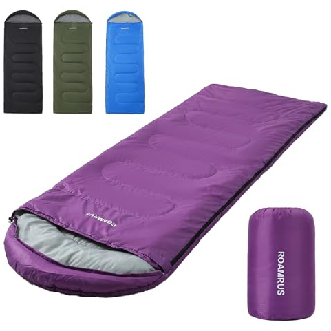 3 Seasons Sleeping Bags for Adults, Portable, Waterproof, Lightweight,with Storage Sack for Outdoor & Indoor, Hiking, Camping, Warm & Cold Weather Sleeping Bag for Kids 10-13, Girls, Boys Mens