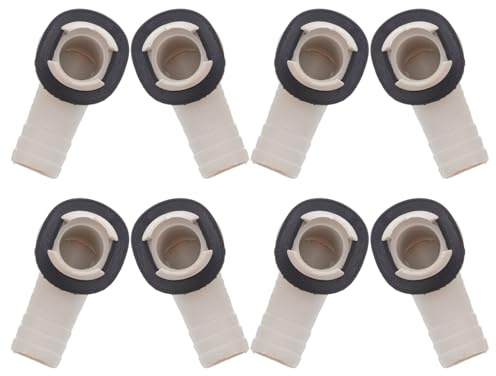 DOITOOL 8pcs Air Conditioner Drain Nozzle Connector Ac Drainage Pipe Elbow Adapter Leakproof Easy Installation for Outdoor Units and Window Ac Systems