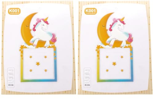 Hemobllo Adhesivo Decorativo para Enchufe de Pared 2 Piezas Protector y Decorativo de Pvc para Dormitorio y Aula