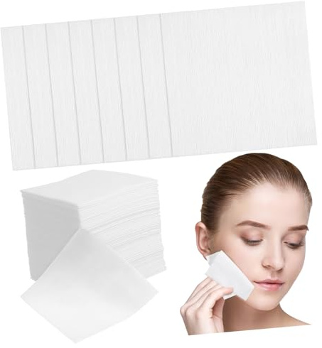 Hemobllo 400 Stück Kosmetik Reinigungspads aus Vliesstoff Waschbare Abschminktücher für Sanfte Make Up Entfernung und Porentiefe Hautreinigung Atmungsaktiv und Weich