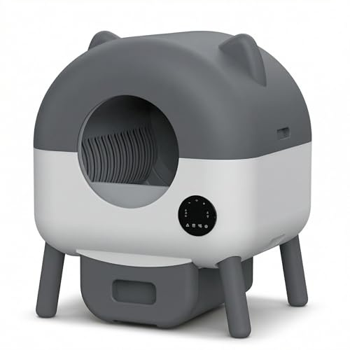 Garvee Lettiera Gatto Autopulente da 76L, Toilette per Gatti XXL, con Sensori Intelligenti di Sicurezza, Controllo App, Anti-odore, Illuminazione LED Notturna, Ideale per Più Gatti