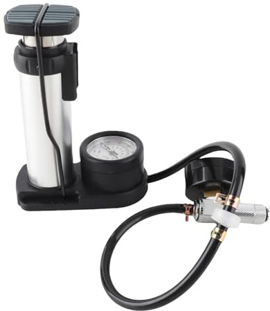 Focket Barómetro Doble, Probador de Presión del de Refrigeración para Computadora, Medidor de Presión de Aire de Refrigeración por Agua con Detección de Fugas para Pruebas de Enfriador de Agua de PC