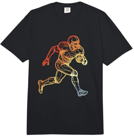 Ragazzo del Football Americano d'Epoca Comfort Colors Adult Heavyweight T-Shirt