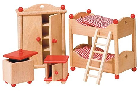 Goki 51953 - Puppenmöbel Kinderzimmer