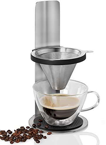 AdHoc MC20 Kaffeebereiter MR. BREW, Permanent-Filter ohne Papier, Edelstahl/Kunststoff