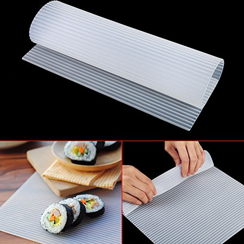 Aramox Sushi Laufband Silikon Roller Maker Sushin DIY Sushi Wieder Kuchen Verwendbare Non-Stick Suface Oberfläche waschbar Sushi Matte Sushi-Roller aus Silikon