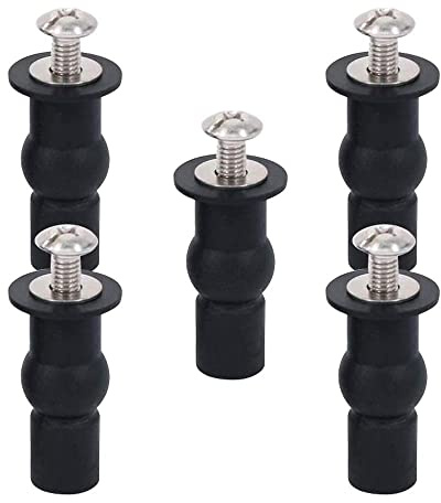 Toilet Seat Hinges Screws Bolts Toilet Seats Fittings Fix Expanding Rubber Bung Top Nuts Screws Universal Toilet Lid Seats Toilet Seat Replacement Parts Kit