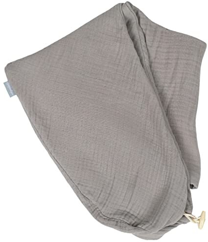 sei Design Stillkissenbezug 100% Baumwolle passend für Stillkissen XXL, Bezug für Schwangerschaftskissen, Seitenschläferkissen 190 x 30 cm, mit Reißverschluss, waschbar und Schadstoffgeprüft