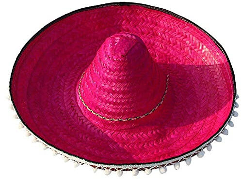 Ericetion Mini Mexican Hut Hut (Rose Pink) - Süße Strohfeier Für Fiesta, Karneval, Fünf, Sommerveranstaltungen