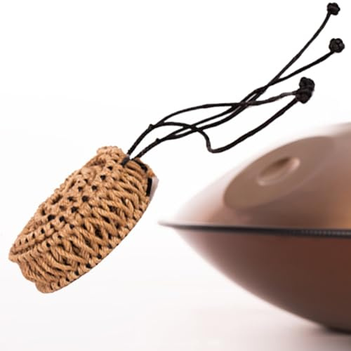 ILOOXI Handpan Zungentrommel Dekoration Rattanseil Hanfseil, Stahl Tongue Drum Seil, Handtrommel Handgefertigtes Geflochtenes Hanfseil, Zubehör Für Schlaginstrumente