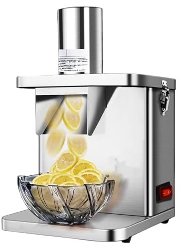 pealiritansemen Commercial Electric Vegetable Dicer, Fruit Processor Cutting Machine, 250W Vegetable Chopper Slicing Shred Machine, For Onions, Carrots, Cucumbers, Ham, Potatoes