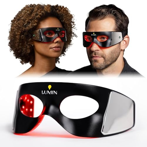 Lumin Luminator LED Eye Mask, Red Light Therapy for Dark Circles & Eye Bag | Red Light Eye Mask | 80 LEDs, 4 Wavelengths | 3-Min Auto Shut-Off | USB-C Rechargeable | For Dark Circles & Puffiness